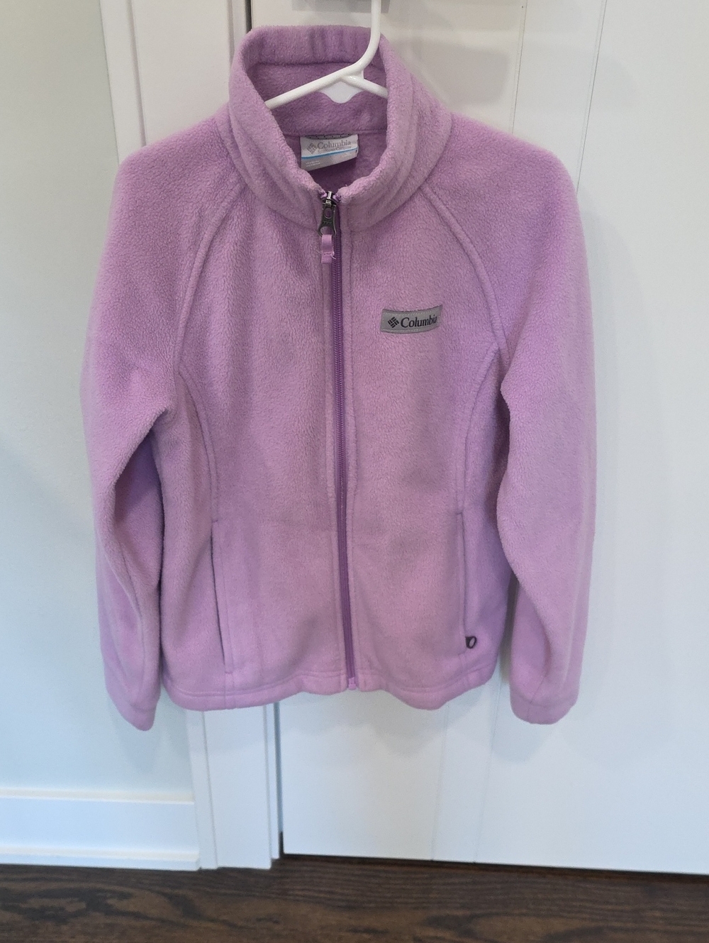 Columbia Lavender Full-Zip Fleece Jacket